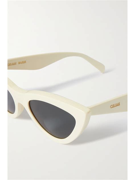 celine cat eye sunglasses in acetate ivory|CELINE EYEWEAR Cat.